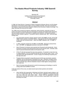 The Alaska Wood Products Industry 1998 Sawmill Survey