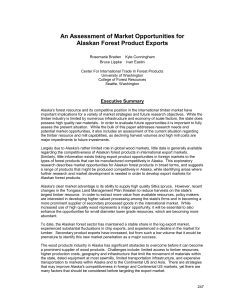 An Assessment of Market Opportunities for Alaskan Forest Product Exports