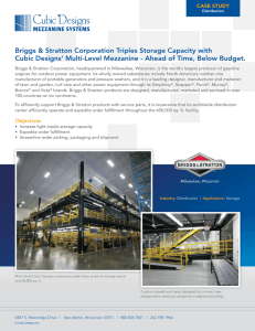 Briggs &amp; Stratton Corporation Triples Storage Capacity with
