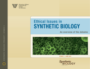 Synthetic Biology Ethical Issues in An overview of the debates io 3