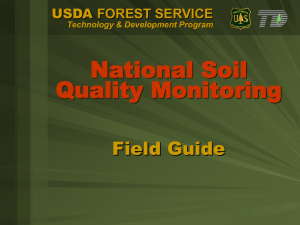 National Soil Quality Monitoring Field Guide USDA FOREST SERVICE
