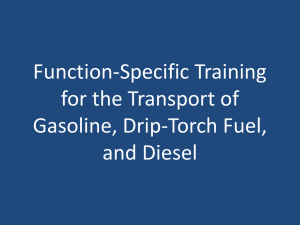 Function-Specific Training for the Transport of Gasoline, Drip-Torch Fuel, and Diesel