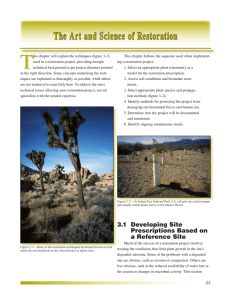 T The Art and Science of Restoration