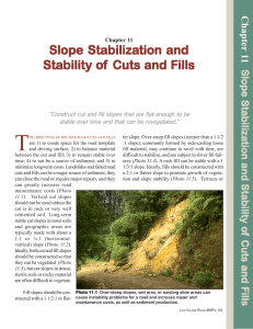 Slope Sta biliza tion and Slope Stabiliza