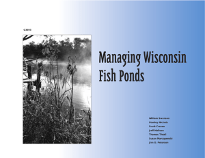 Managing Wisconsin Fish Ponds 1