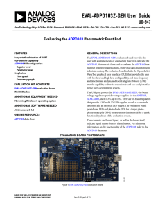 EVAL-ADPD103Z-GEN User Guide UG-947