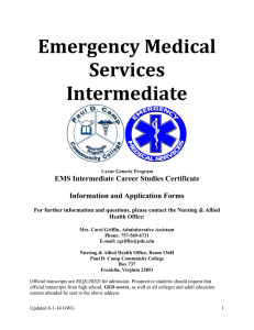 Emergency Medical Services Intermediate