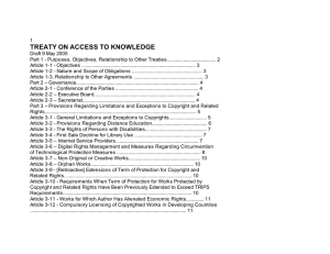 TREATY ON ACCESS TO KNOWLEDGE