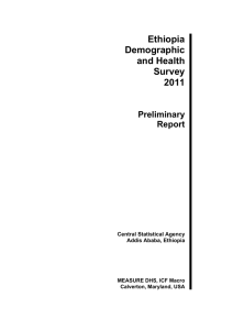 Ethiopia Demographic and Health Survey