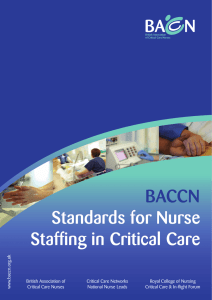 BACCN Standards for Nurse Staffing in Critical Care