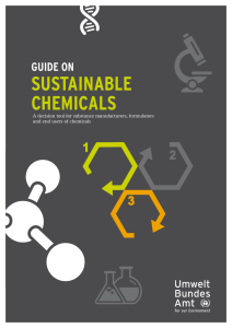 sUstaINablE chEmIcals GUIDE ON