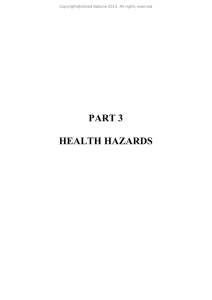 PART 3 HEALTH HAZARDS Copyright@United Nations 2013. All rights reserved