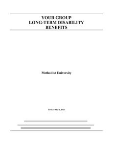 YOUR GROUP LONG-TERM DISABILITY BENEFITS Methodist University