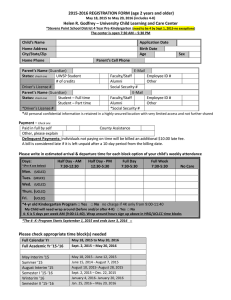 2015-2016 REGISTRATION FORM (age 2 years and older)