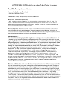 ABSTRACT: 2014 ELATE Institutional Action Project Poster Symposium