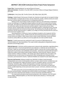 ABSTRACT: 2015 ELAM Institutional Action Project Poster Symposium