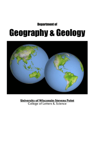 Geography &amp; Geology Department of University of Wisconsin-Stevens Point
