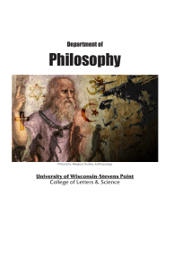Philosophy Department of University of Wisconsin-Stevens Point College of Letters &amp; Science