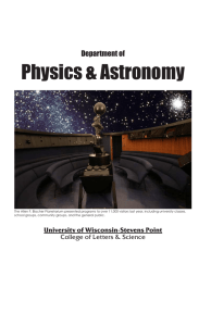 Physics &amp; Astronomy Department of