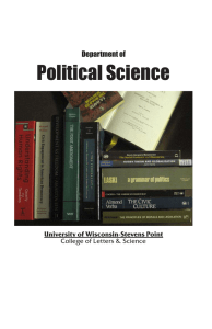 Political Science Department of University of Wisconsin-Stevens Point College of Letters &amp; Science
