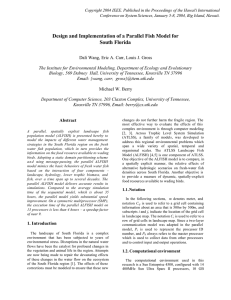 Design and Implementation of a Parallel Fish Model for South Florida