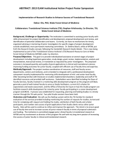 ABSTRACT: 2013 ELAM Institutional Action Project Poster Symposium