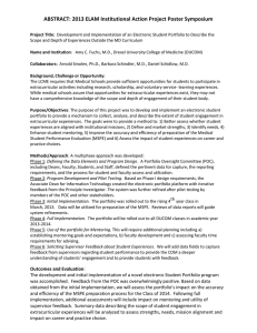 ABSTRACT: 2013 ELAM Institutional Action Project Poster Symposium