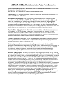 ABSTRACT: 2013 ELAM Institutional Action Project Poster Symposium