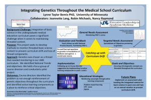 Integrating Genetics Throughout the Medical School Curriculum