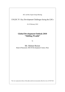 Global Development Outlook 2010 “Shifting Wealth” Mr. Helmut Reisen