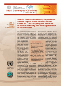 Special Event on Commodity Dependence Crises on LDCs: Mapping the exposure
