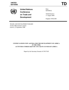 TD United Nations Conference on Trade and