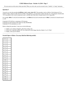 CS302 Midterm Exam - October 14, 2014 - Page 3