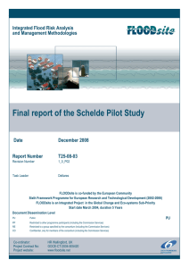 Final report of the Schelde Pilot Study  Integrated Flood Risk Analysis