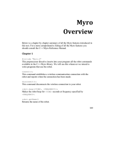   Myro  Overview 