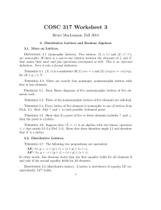 COSC 317 Worksheet 3 Bruce MacLennan, Fall 2014