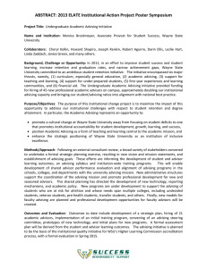 ABSTRACT: 2013 ELATE Institutional Action Project Poster Symposium