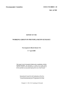 Oceanography Committee ICES CM 2000/C: 10 Ref. ACME