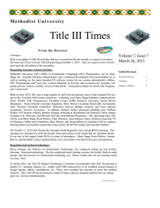 Title III Times Volume 7, Issue 7 March 26, 2015