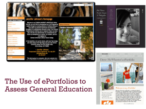 The Use of ePortfolios to Assess General Education