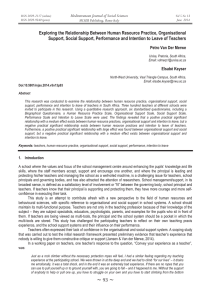 Exploring the Relationship Between Human Resource Practice, Organisational