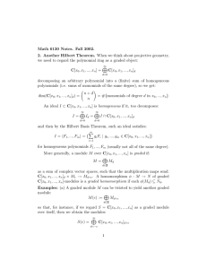 Math 6130 Notes. Fall 2002. 2. Another Hilbert Theorem. C