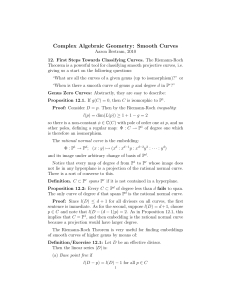Complex Algebraic Geometry: Smooth Curves