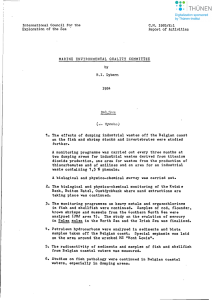 International Council for the C.M. 1985/E:l Exploration of the Sea .