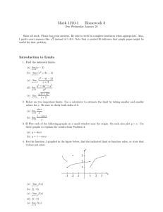 Math 1210-1 Homework 3