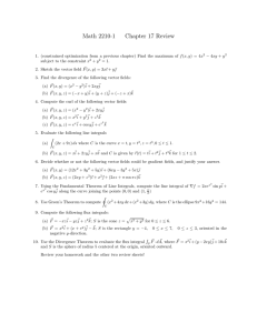 Math 2210-1 Chapter 17 Review