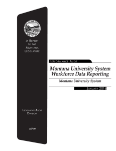 Montana University System Workforce Data Reporting J 201615