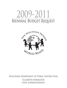 2009-2011 Biennial Budget Request