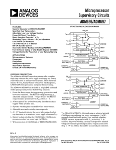 a Microprocessor Supervisory Circuits ADM696/ADM697