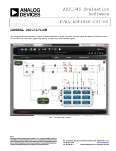 ADP1046 Evaluation Software R f G id